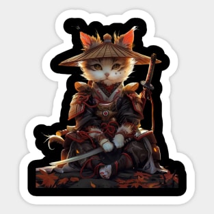 Cat Ninja Assassin Sticker